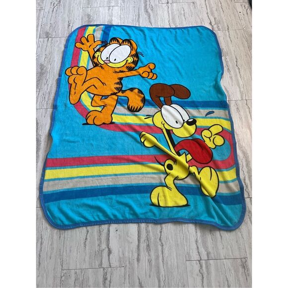 Garfield "House Pets" Kids 46" x 60" Coral Fleece Throw Blanket- - Picture 1 of 3